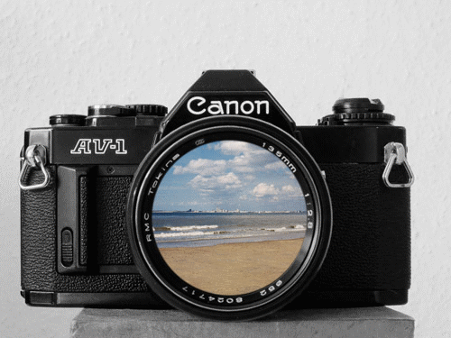 I wanted to make such a camera GiF for such a long time ..Here is my Version to honour my beloved Canon Av-1.