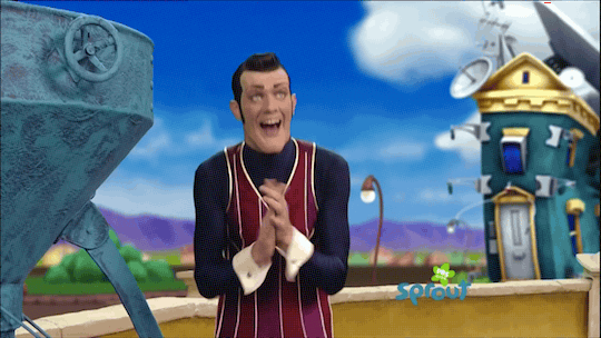 no but seriously he almost kills sportacus in this episode wtf robbie gifs   WiffleGif