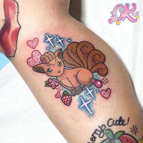 Carly Kroll flower;trad;vegan;glitter;pokemon;leg;heart
