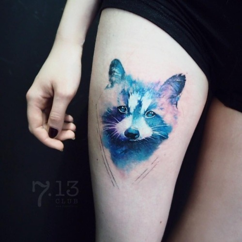 Irina Doroshenko raccoon;splatter;thigh
