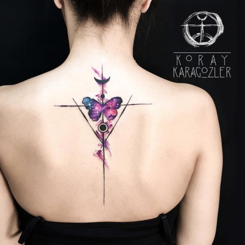 Butterfly Tattoo

Artist: KORAY • KARAGÖZLER •Tattoo Artist... butterfly;spine;back;space;moon
