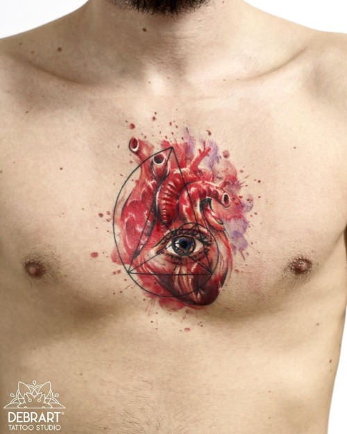 Deborah Genchi splatter;line;chest;eye;heart