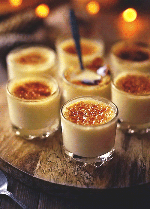 creme brulee shots are a prefect party treat