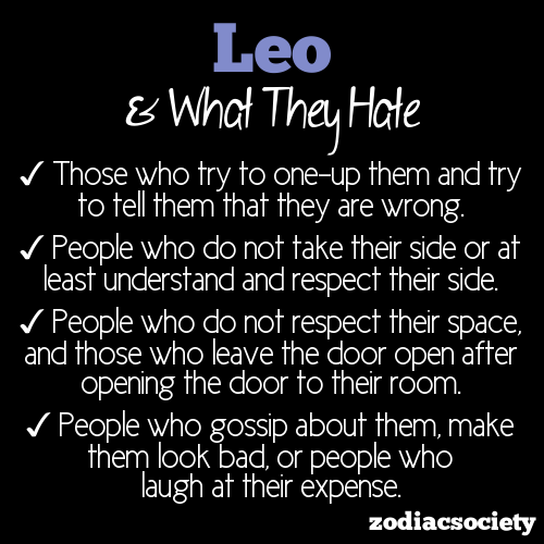 Quels signes Leo déteste-t-il?