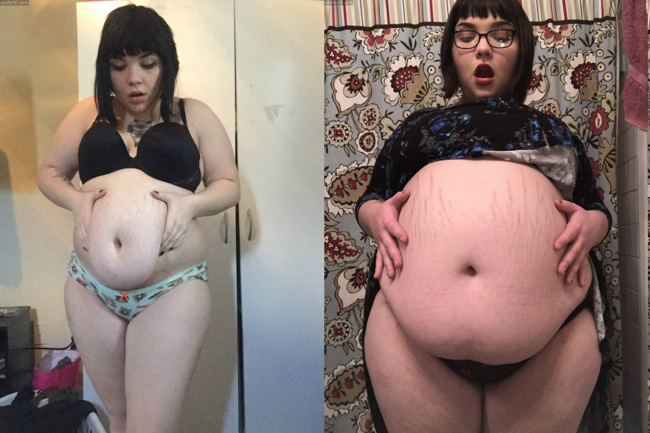 stuffed-bellies-always:
“ fmcc1:
“Naomi’s BIG weight gain!
”
Love Naomi