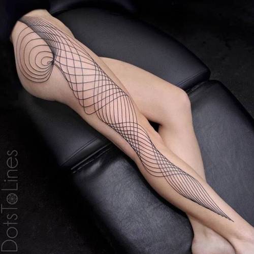 By Chaim Machlev · DotsToLines, done at DotsToLines, Berlin.... leg;chaimmachlev dotstolines;line art;big;facebook;twitter