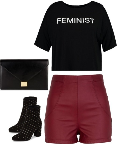 Untitled #3072 by officialnat featuring short black bootsBoohoo...