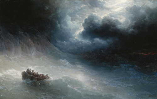 lionofchaeronea:
“The Wrath of the Seas, Ivan Aivazovsky, 1886
”
