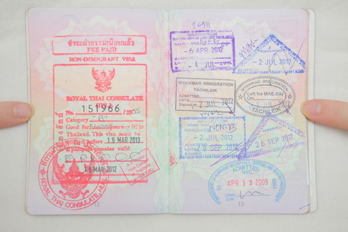 b type multiple entry visa for thailand