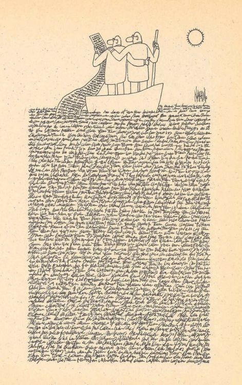 Hay tanto y tanto y tanto por leer que se podría llenar un océano de palabras (ilustración de Rogelio Naranjo)