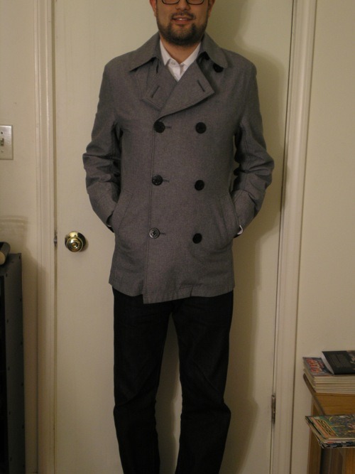 Review: Lands' End Canvas Chambray Pea Coat | The Silentist