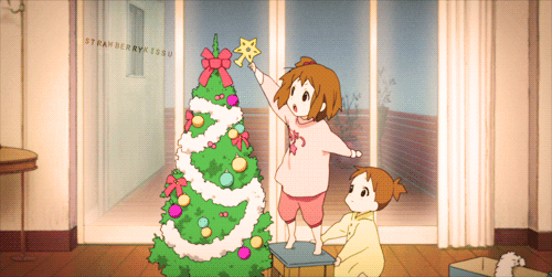 Resultado de imagem para gifs de anime natal