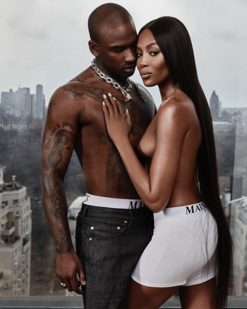 gaspack:Skepta and Naomi Campbell for British GQ by An Le