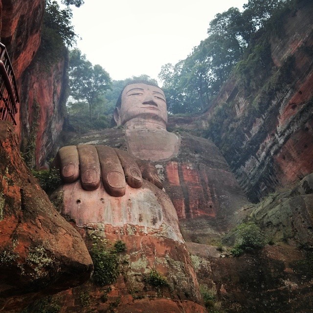 A very large Buddha. (at Leshan, China)