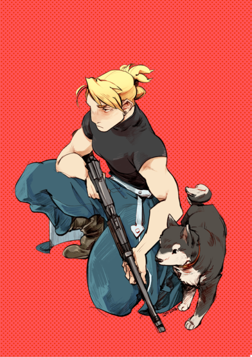 qtt-art:Coloured and fixed up versions of my previous FMA:B...