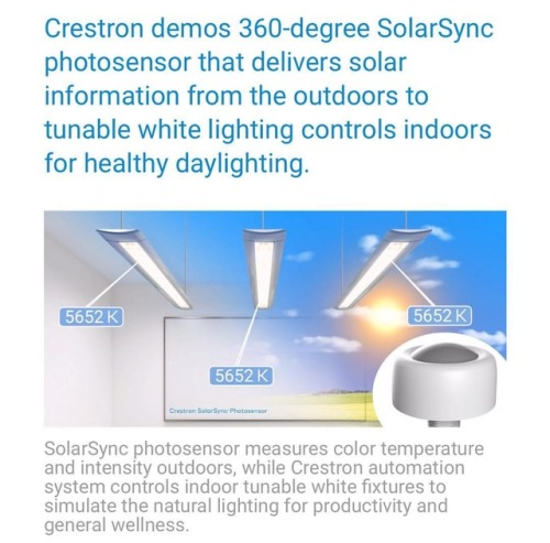 crestron presenta su nuevo foro sensor de 360 grados para...