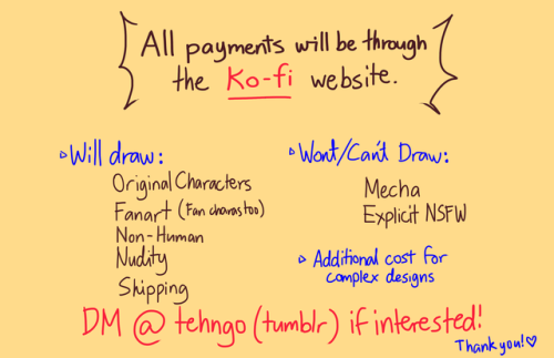 themarezone - tehngo - hi there! i’m opening sketch commissions...