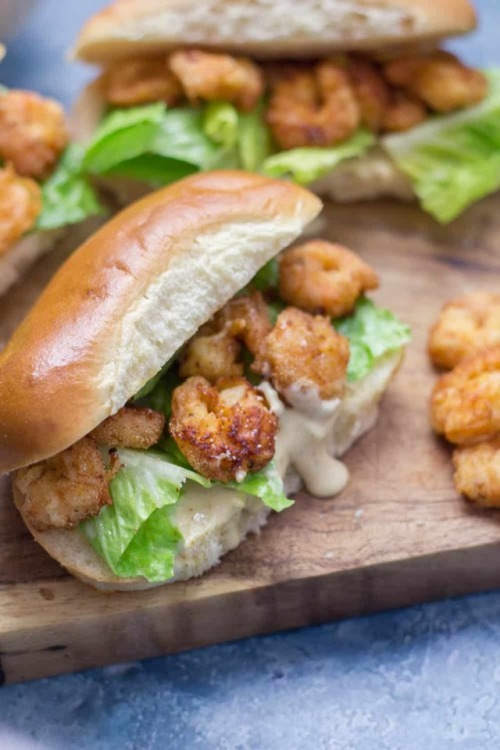 guardians-of-the-food - Prawn Po’ Boys with Tangy Cajun Sauce