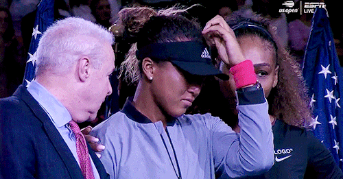 unpretty - angiekerber - Serena Williams comforting Naomi Osaka...
