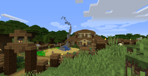 esperrs - A little minecraft house I built in the latest snapshot...