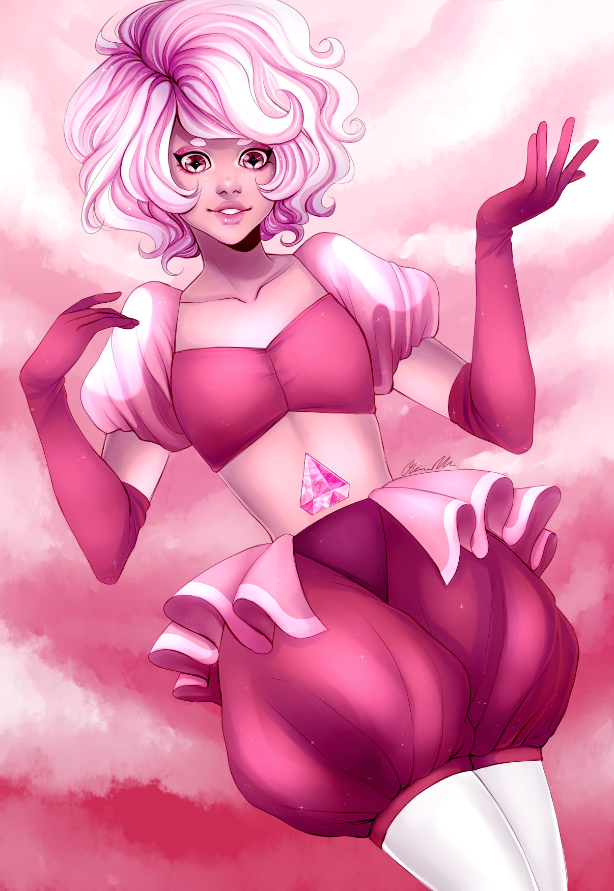 PD probably has my favorite design out of all the characters.. pink + floofiness? Sign me the FUCK up