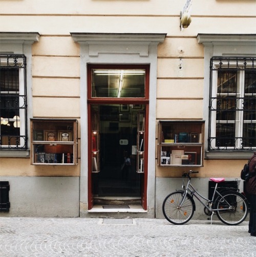 thecornercoffeeshop:Lovely bookstore in Vienna where I picked up...