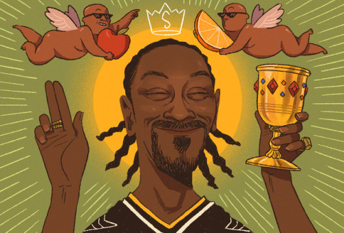 Got to draw @snoopdogg for the 25th [dang] Anniversary of Gin...