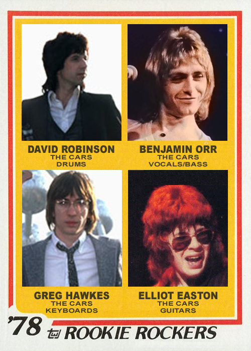 The Cars 1978 Topps Rock and Roll Hall of Fame