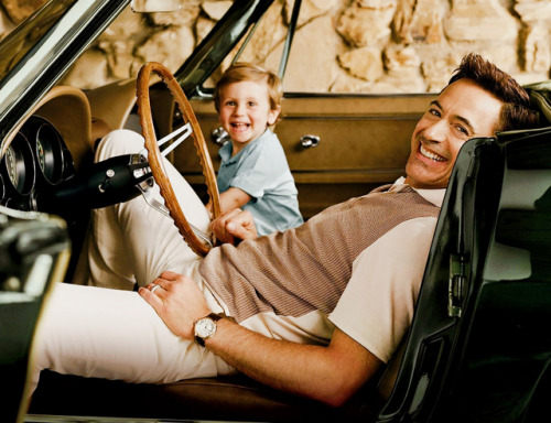 marveladdicts - Robert Downey Jr. and his son Exton, photographed...