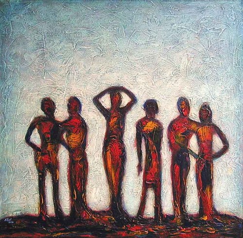engelart:six shadow people, 2006 by Norman Engel