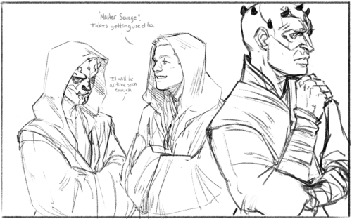 jasjuliet - A few Jedi Brothers Opress sketches!-In which Maul...