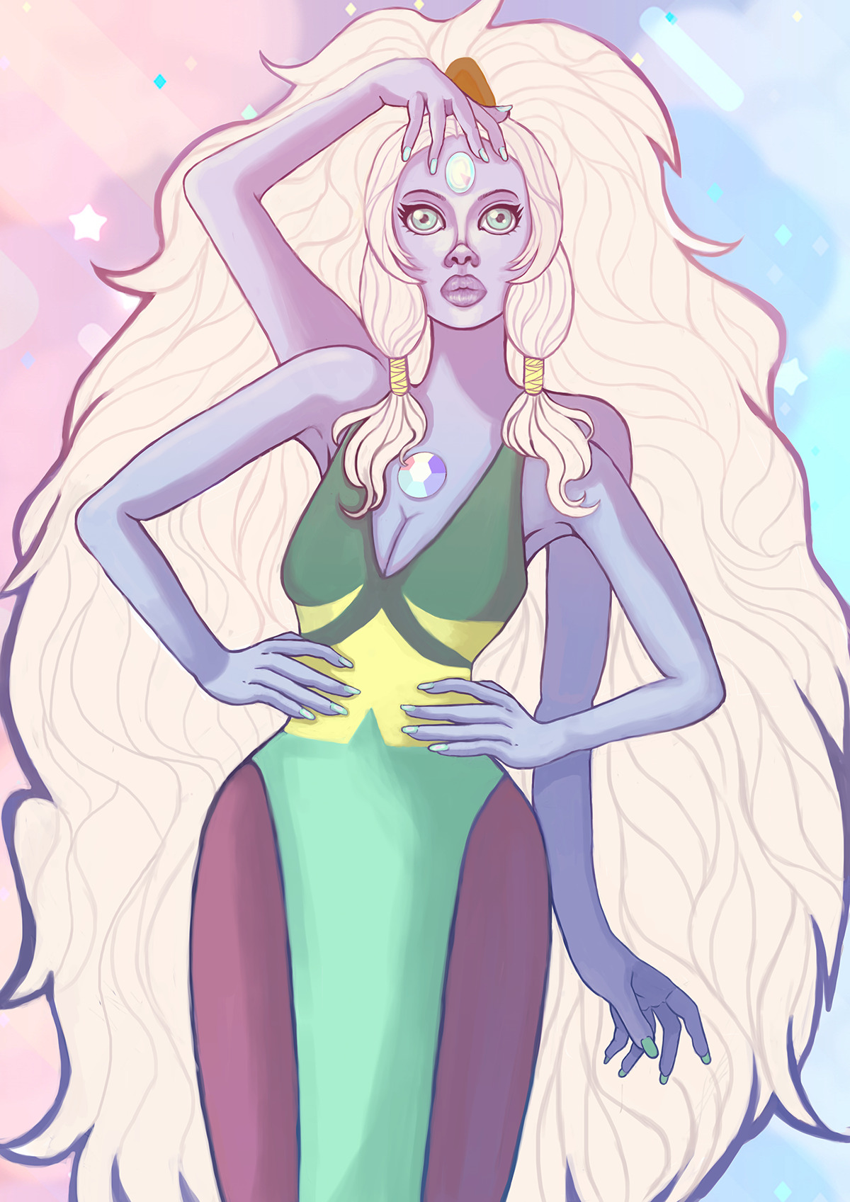 Commission of Opal for a client. She is a Steven Universe fan. I’m very happy with the result and the time of resolution. This giant woman was made in 2 days. For commissions and works:...