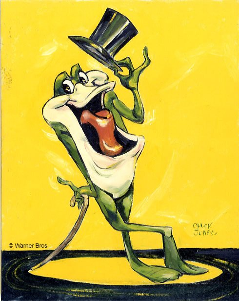directedbychuckjones:Michigan J. Frog, original oil painting...