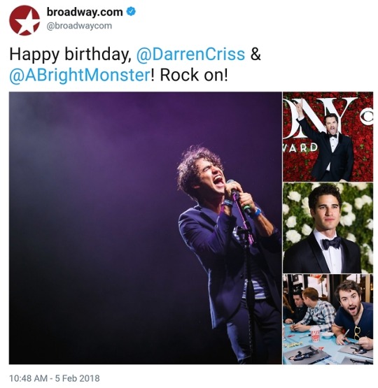 HappyBirthdayDarren - Darren Appreciation Thread:  General News about Darren for 2018 - Page 3 Tumblr_p3p480QW1r1wpi2k2o1_540
