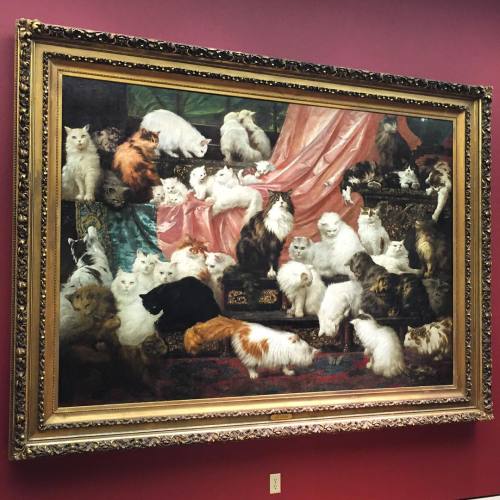bourbonandabrunette:World’s largest cat painting: My Wife’s...