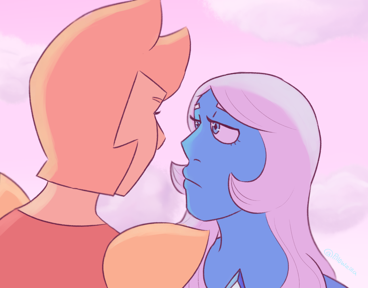 a bellow diamond thing I did and also I don’t care if you think they’re sisters they’re rock people :)