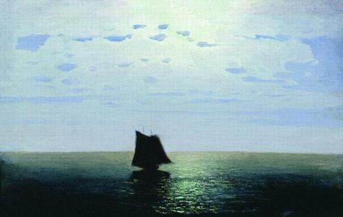 artist-kuindzhi - Moonlight Night on the Sea, Arkhip...