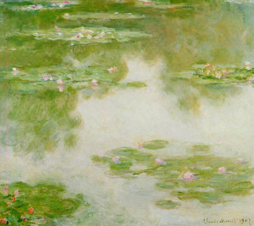 artist-monet:Water Lilies, 1907, Claude Monet