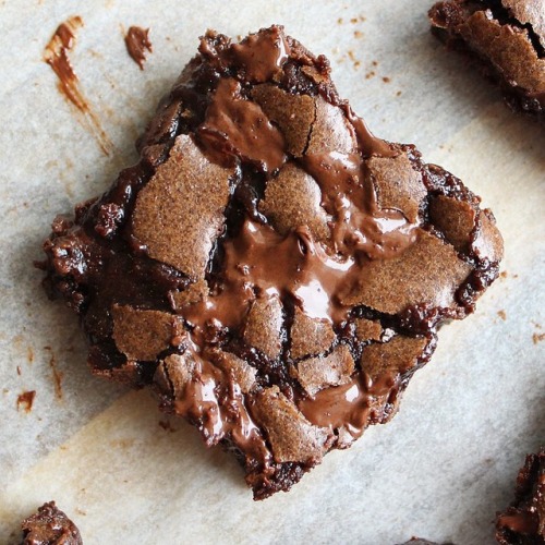 hotfoodsubreddits:[Homemade] Triple Chocolate Brownie via...