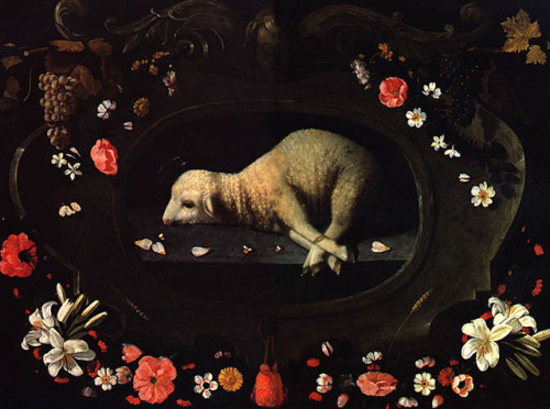 wonderwarhol - The Sacrificial Lamb, 17th century, by Josefa de...