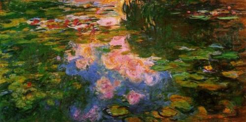 impressionism-art-blog - Water Lily Pond, 1919, Claude Monet