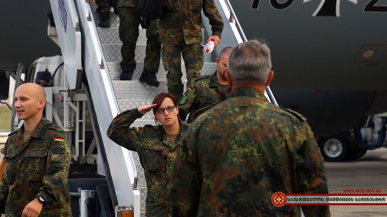 Немецкие подразделения, прибывают в Грузию. 28 июля 2018. 