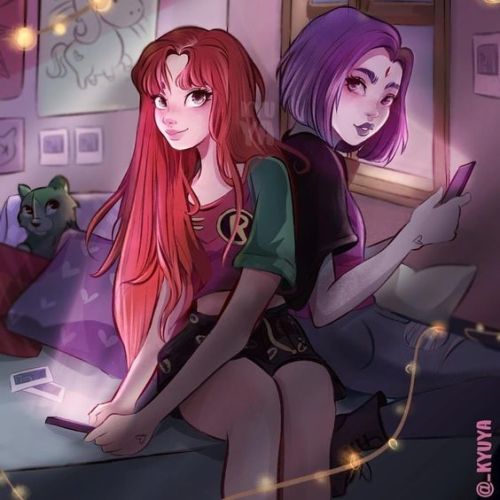 itwasyouu - Starfire & Raven by Tuane Kluck