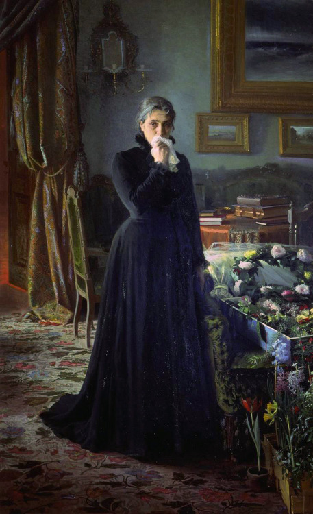 russian-painting:Ivan Nikolayevich Kramskoy - Inconsolable...