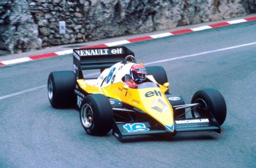 f1-motor-und-sport - Eddie Cheever, Renault RE40, 1983 Monaco...