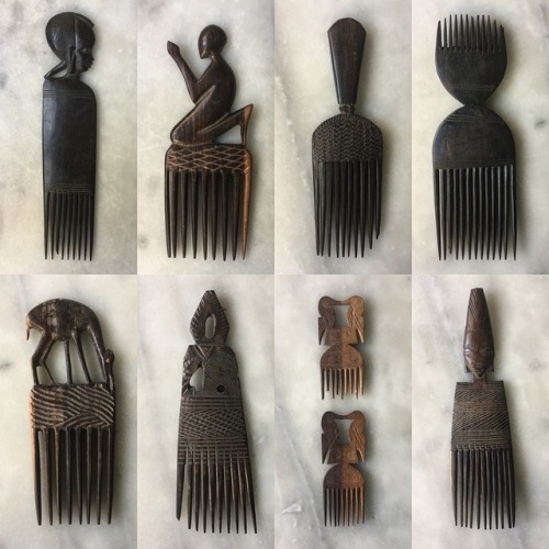 forafricans - Afro comb collection. Poitou-Charentes, France. ©Ben...