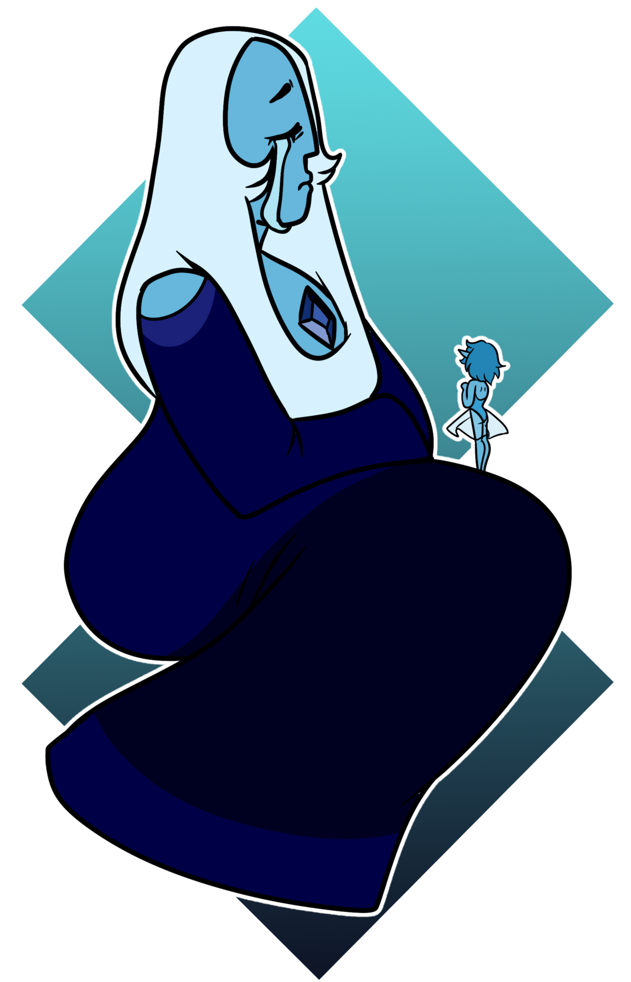 Blue diamond is just so beautiful (you can find this on my Redbubble)