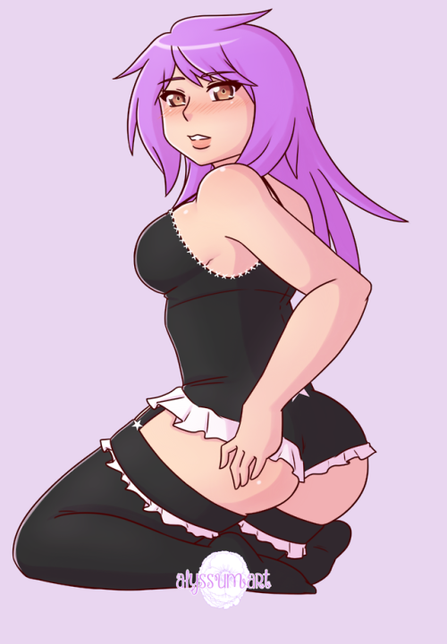 alyssumart-nsfw - decided to draw tyrian in the cute lingerie...