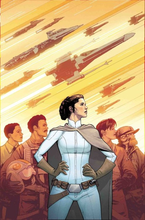league-of-extraordinarycomics - Princess Leia by DAVID MARQUEZ