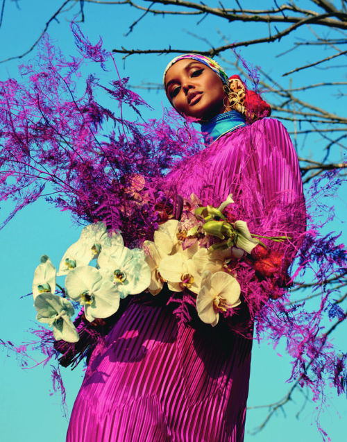 sinnamonscouture - Halima Aden Covers Elle November 2018